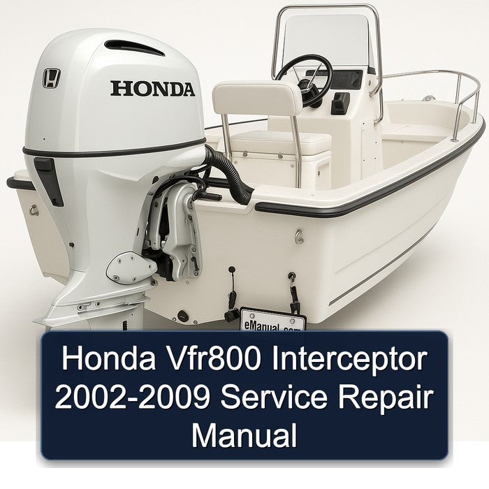 Honda Vfr800 Interceptor 2002-2009 Service Repair Manual
