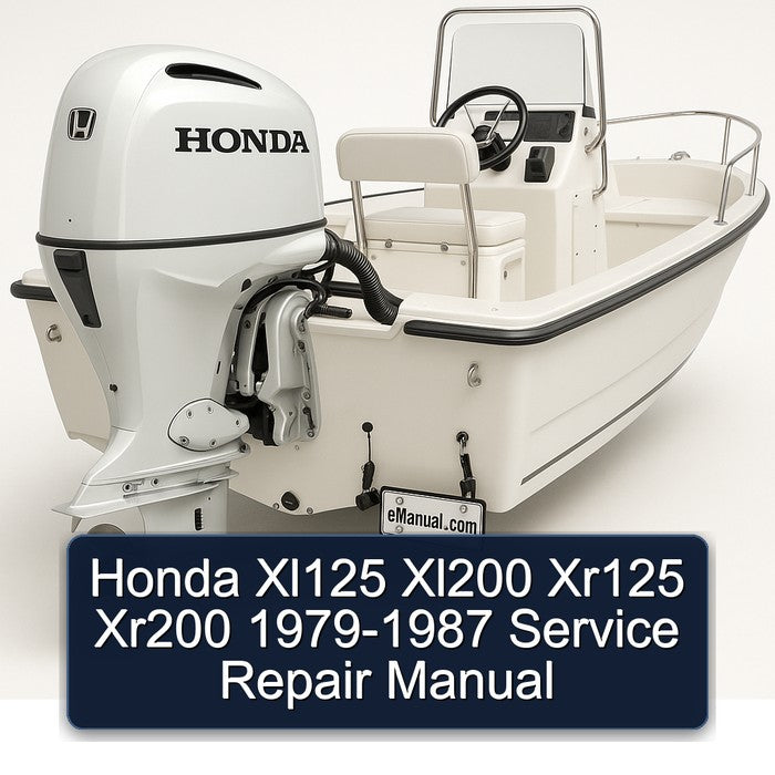Honda Xl125 Xl200 Xr125 Xr200 1979-1987 Service Repair Manual
