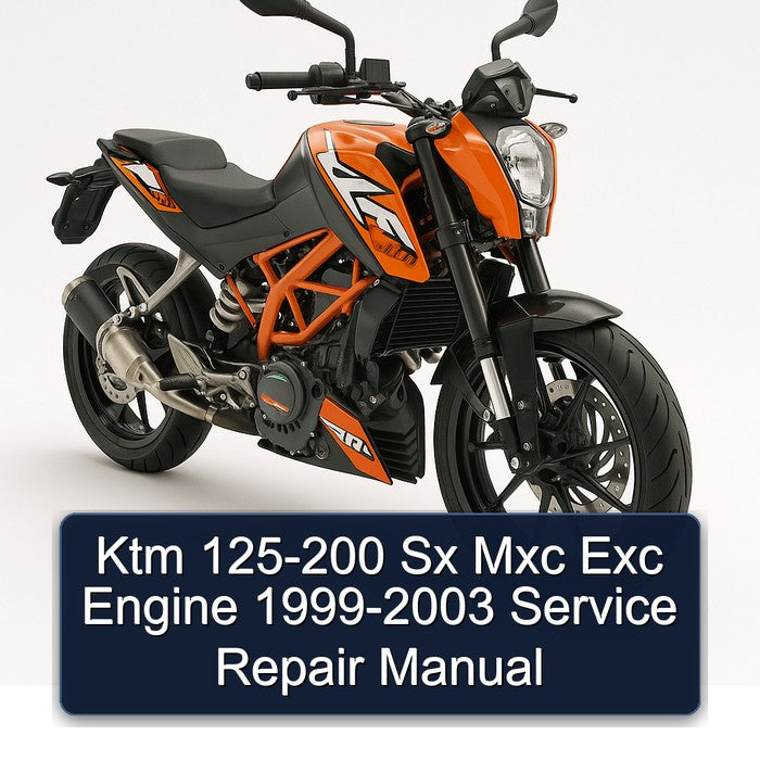 Ktm 125-200 Sx Mxc Exc Engine 1999-2003 Service Repair Manual