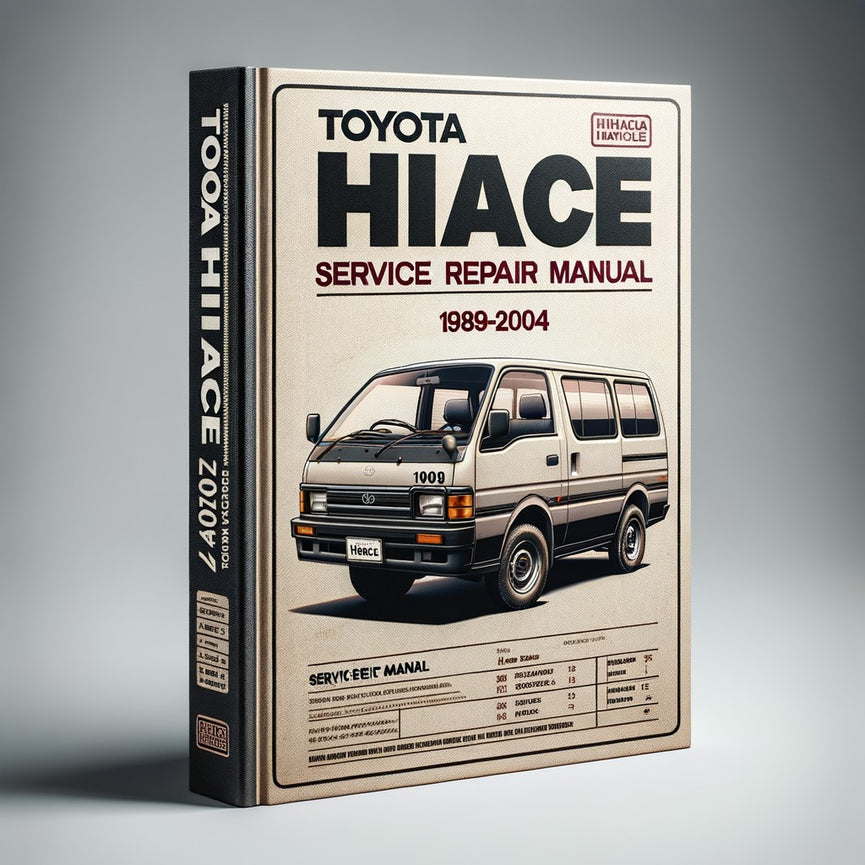 Manual de servicio y reparación de Toyota Hiace 1989-2004