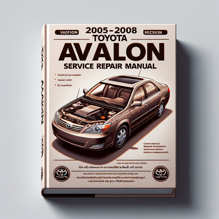 Manual de servicio y reparación del Toyota Avalon 2005-2008