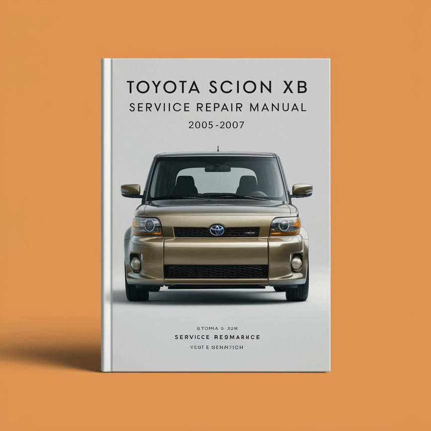 Toyota SCION xB Service-Reparaturhandbuch 2005-2007