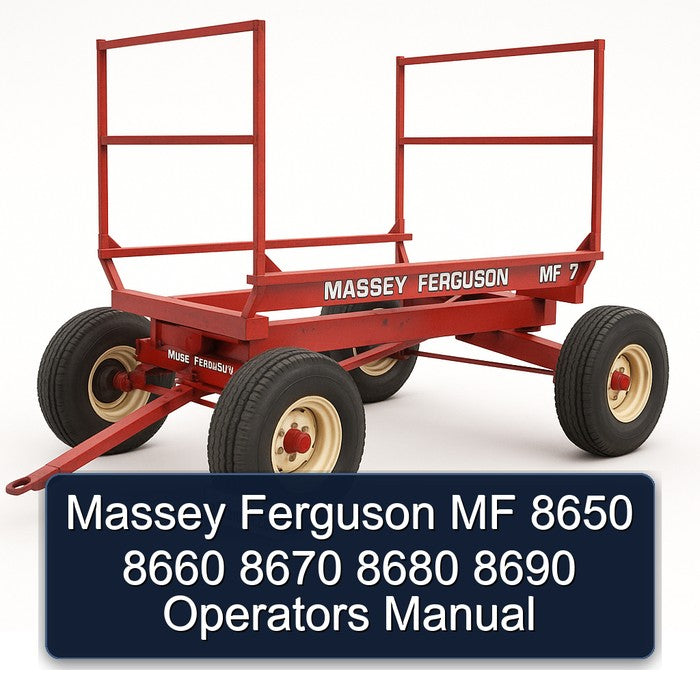 Massey Ferguson MF 8650 8660 8670 8680 8690 Operators Manual