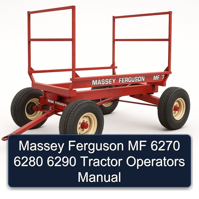 Massey Ferguson MF 6270 6280 6290 Tractor Operators Manual