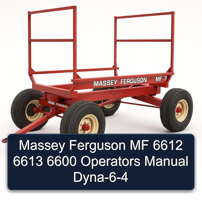 Massey Ferguson MF 6612 6613 6600 Operators Manual Dyna-6-4