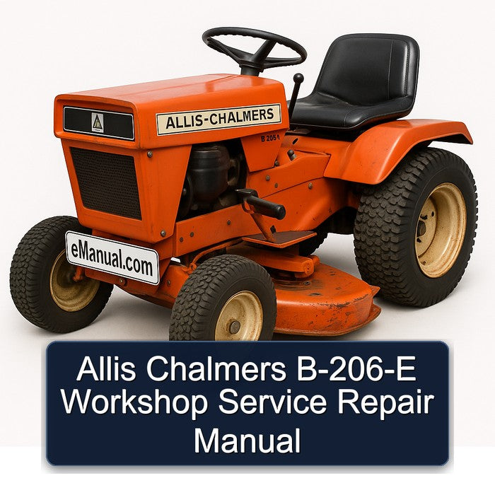 Allis Chalmers B-206-E Workshop Service Repair Manual