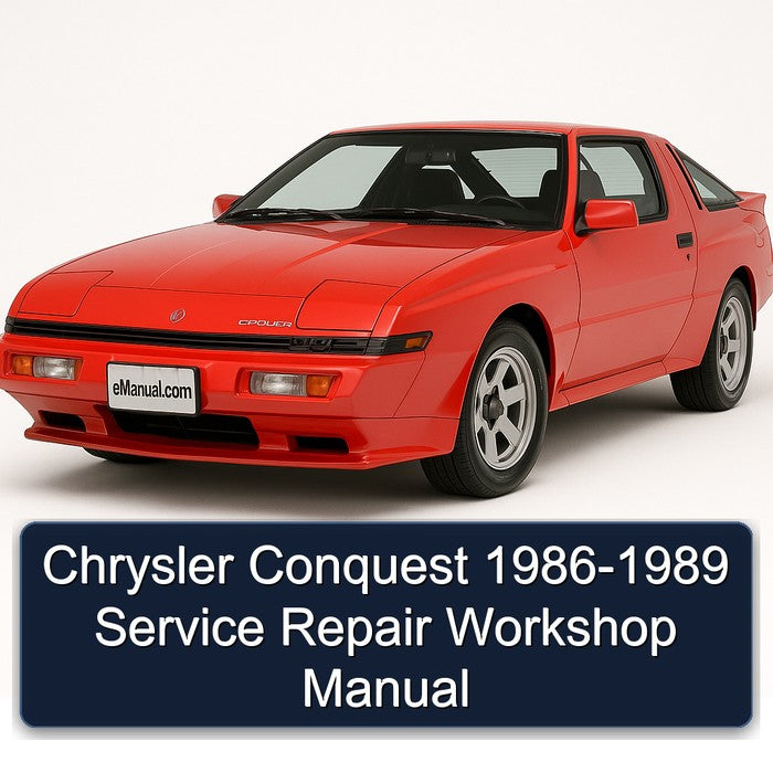 Chrysler Conquest 1986-1989 Service Repair Workshop Manual