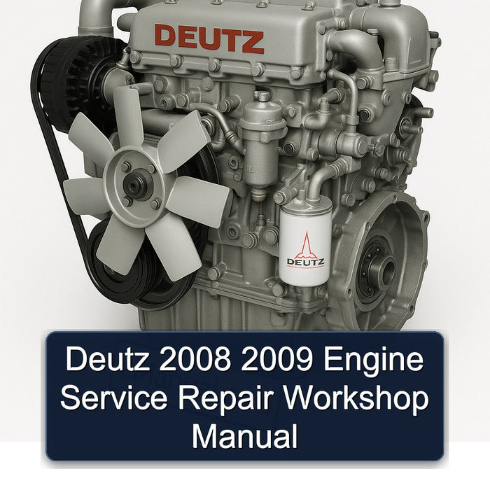 Deutz 2008 2009 Engine Service Repair Workshop Manual