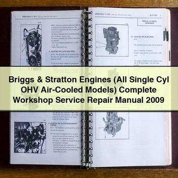 Briggs & Stratton Engines (All Single Cyl OHV Air-Cooled Models) Complete Workshop Service Repair Manual 2009