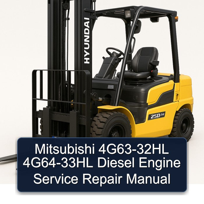Mitsubishi 4G63-32HL 4G64-33HL Diesel Engine Service Repair Manual