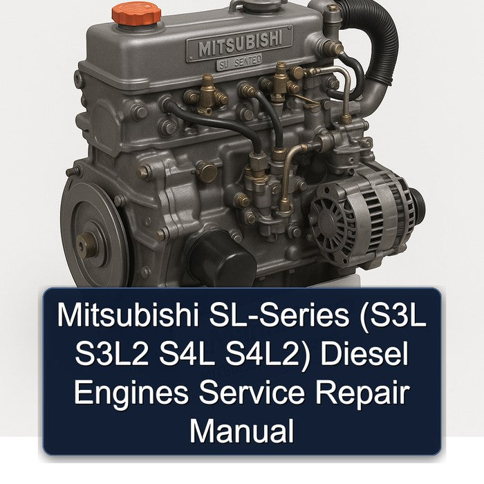 Mitsubishi SL Series Sl-series (s3l S3l2 S4L S4l2) Diesel Engines Service Repair Workshop Manual PDF