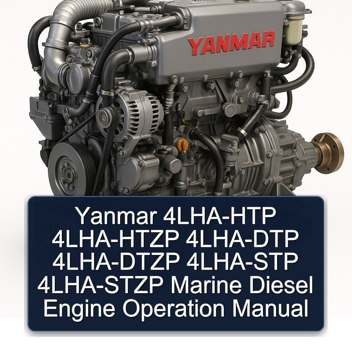Yanmar 4LHA-HTP 4LHA-HTZP 4LHA-DTP 4LHA-DTZP 4LHA-STP 4LHA-STZP Marine Diesel Engine Operation Manual