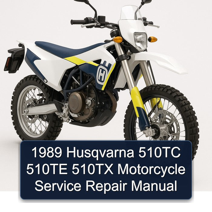 1989 Husqvarna 510TC 510TE 510TX Motorcycle Service Repair Manual