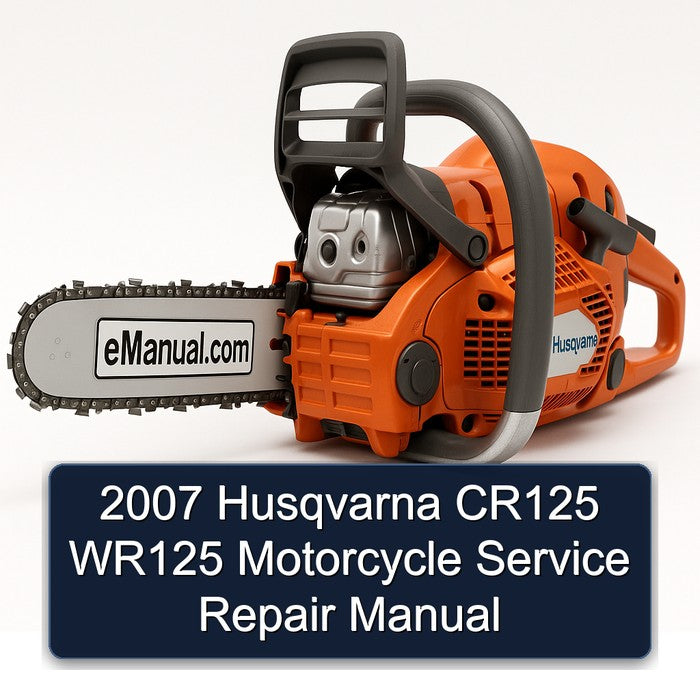2007 Husqvarna CR125 WR125 Motorcycle Service Repair Manual