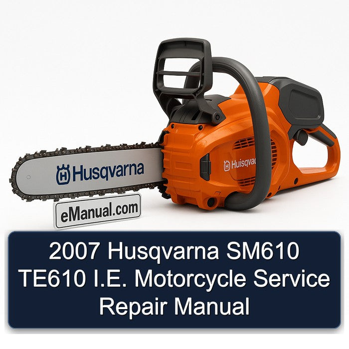 2007 Husqvarna SM610 TE610 I.E. Motorcycle Service Repair Manual