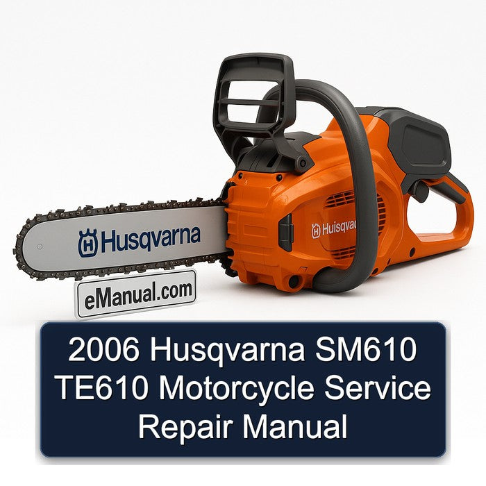 2006 Husqvarna SM610 TE610 Motorcycle Service Repair Manual