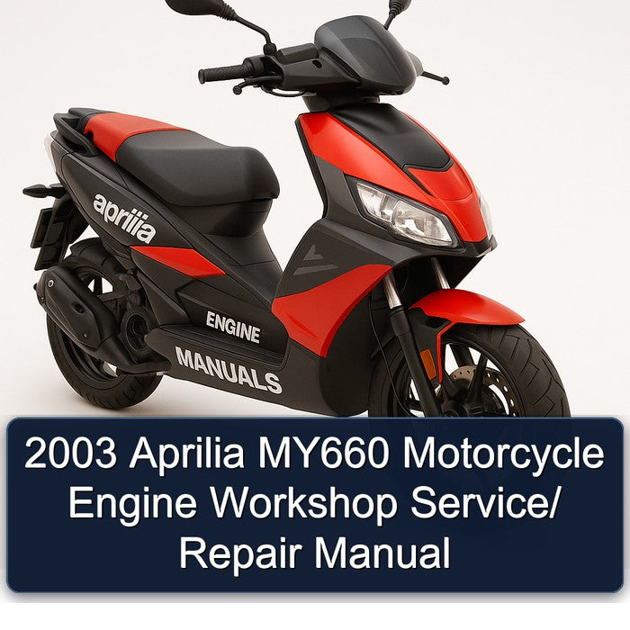 2003 Aprilia MY660 Motorcycle Engine Workshop Service/ Repair Manual