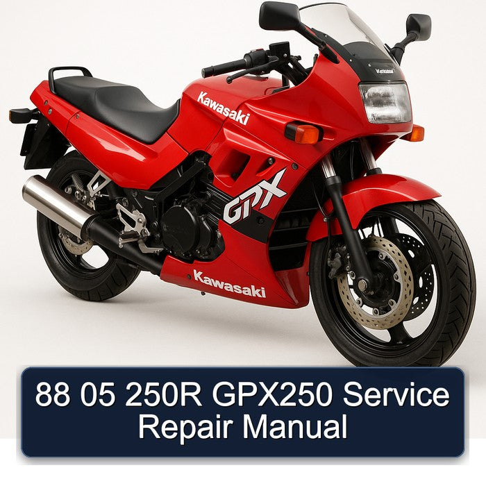 88 05 250R GPX250 Service Repair Manual