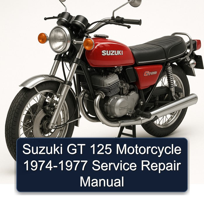 Suzuki GT 125 Motorcycle 1974-1977 Service Repair Manual