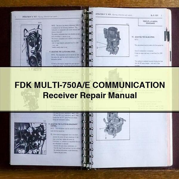 FDK Multi-750a/e Communication Receiver Service Repair Workshop Manual PDF