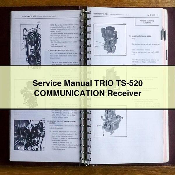Oscilloscopes Trio TS-520 Communication Receiver Service Repair Workshop Manual PDF