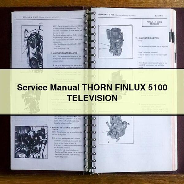 Thorn Finlux 5100 Television Service Repair Workshop Manual PDF