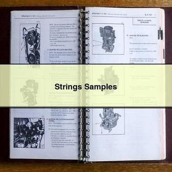 Strings Samples