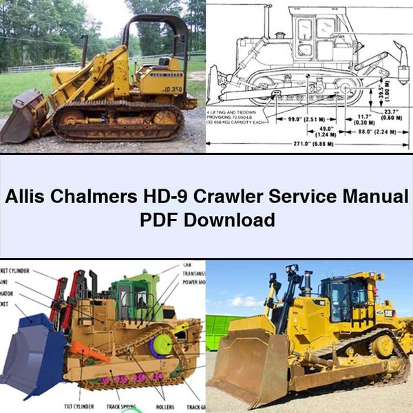 Allis Chalmers HD-9 Crawler Service Repair Workshop Manual PDF