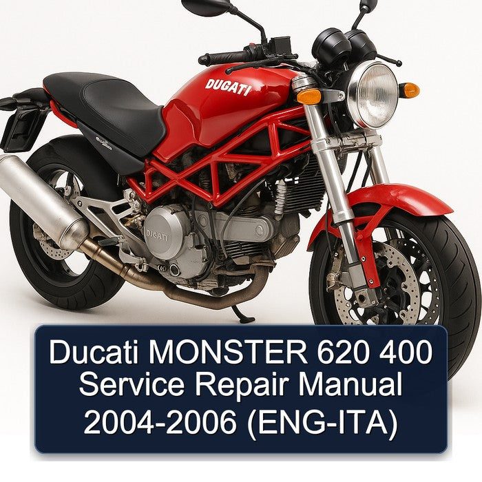 Ducati MONSTER 620 400 Service Repair Manual 2004-2006 (ENG-ITA)