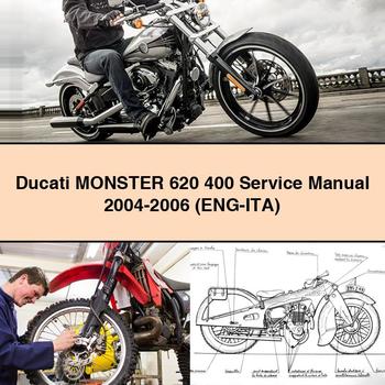 Manual de servicio y reparación de la Ducati MONSTER 620 400 2004-2006 (ENG-ITA)