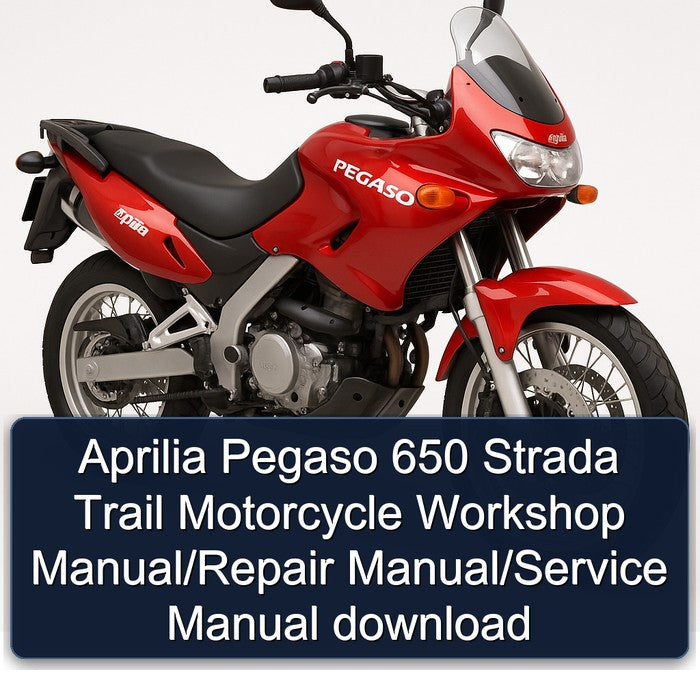 Aprilia Pegaso 650 Strada Trail Motorcycle Workshop Manual/Repair Manual/Service Manual download