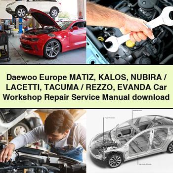 Descargar Manual de reparación y servicio de taller de automóviles Daewoo Europe MATIZ KALOS NUBIRA/LACETTI TACUMA/REZZO EVAndA