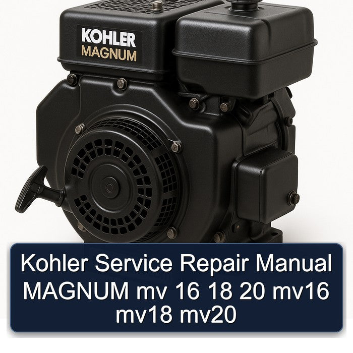 Kohler Service Repair Manual MAGNUM mv 16 18 20 mv16 mv18 mv20