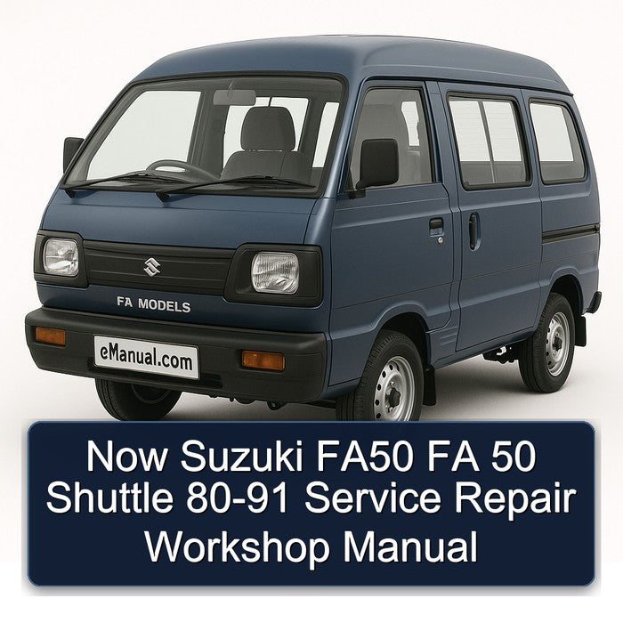 Now Suzuki FA50 FA 50 Shuttle 80-91 Service Repair Workshop Manual