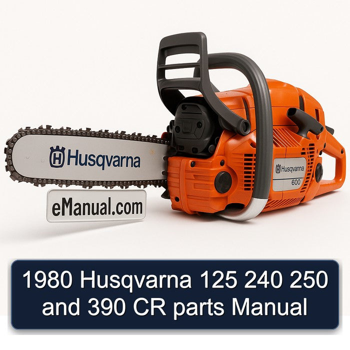 1980 Husqvarna 125 240 250 and 390 CR parts Manual