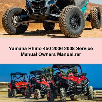 Yamaha Rhino 450 2006 2008 Service Repair Manual Owners Manual.rar