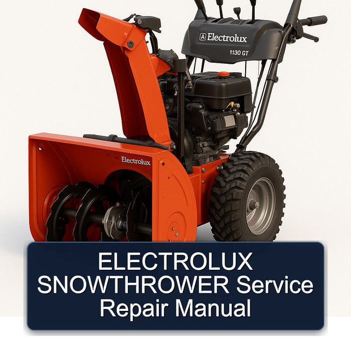 Electrolux Snowthrower Service Repair Workshop Manual PDF
