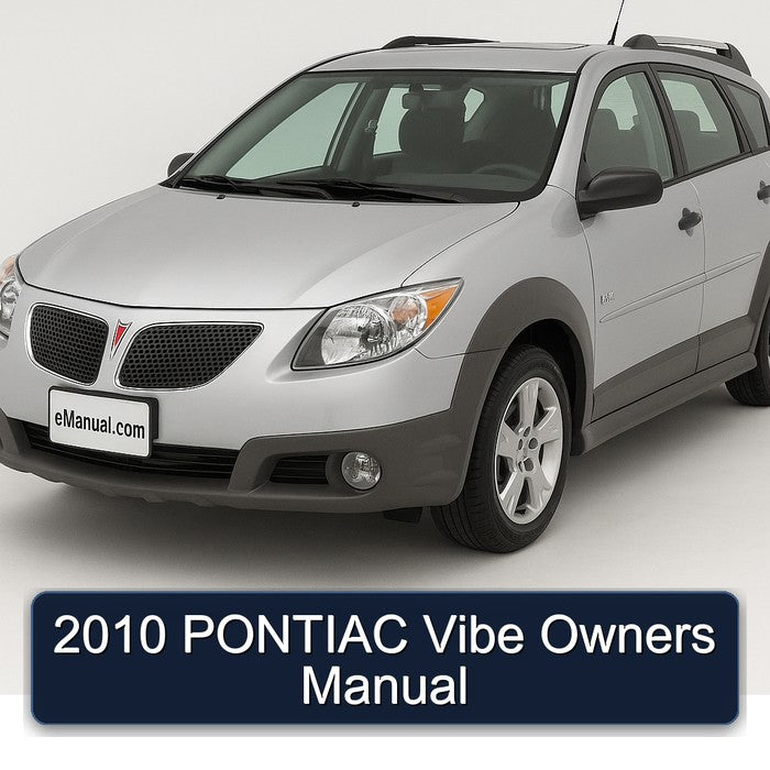 2010 PONTIAC Vibe Owners Manual
