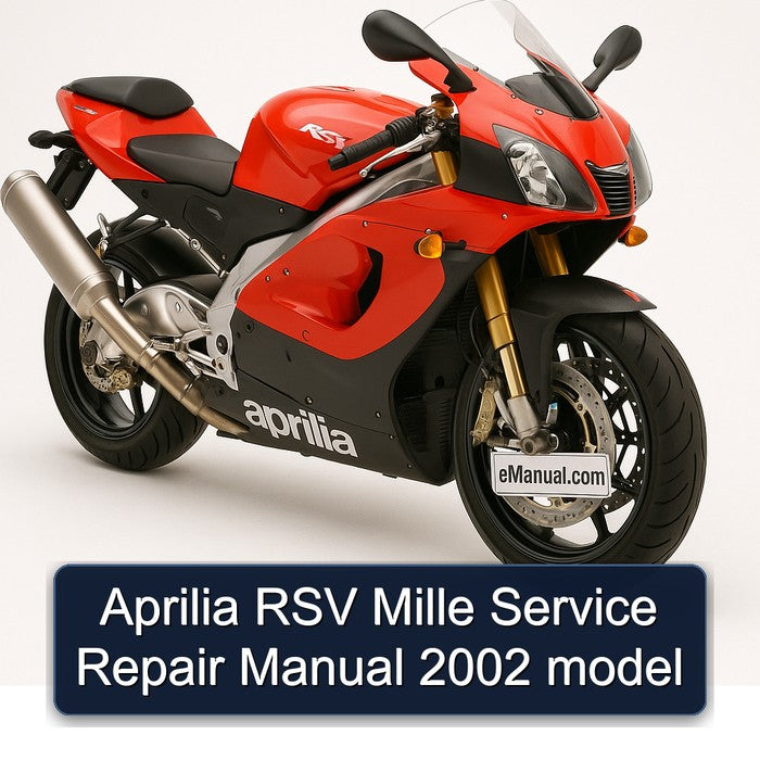 Aprilia RSV Mille Service Repair Manual 2002 model