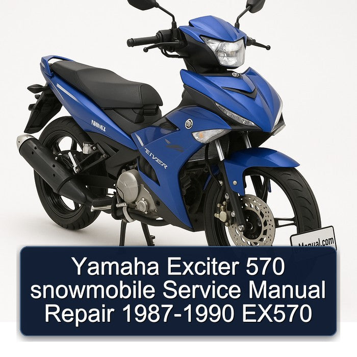 Yamaha Exciter 570 snowmobile Service Manual Repair 1987-1990 EX570