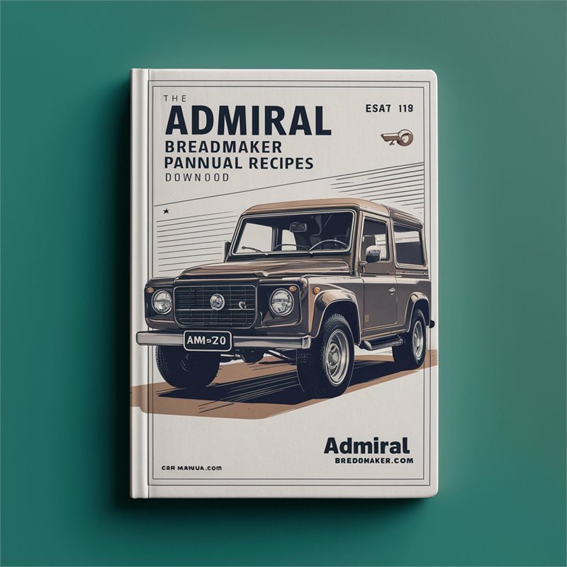 Admiral Breadmaker Parts ABM270 Manual Recipes PDF Download Download