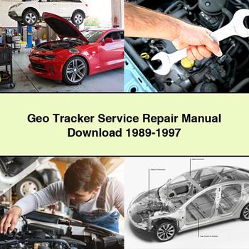Geo Tracker Service Repair Manual 1989-1997