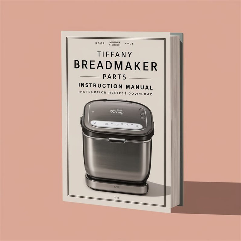 Tiffany Breadmaker Parts Model BM642 Instruction Manual Recipes PDF Download Download