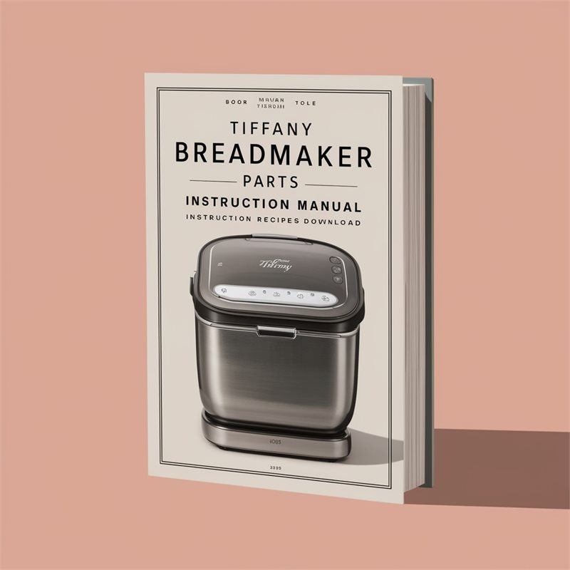 Tiffany Breadmaker Parts Model BM642 Instruction Manual Recipes PDF Download Download