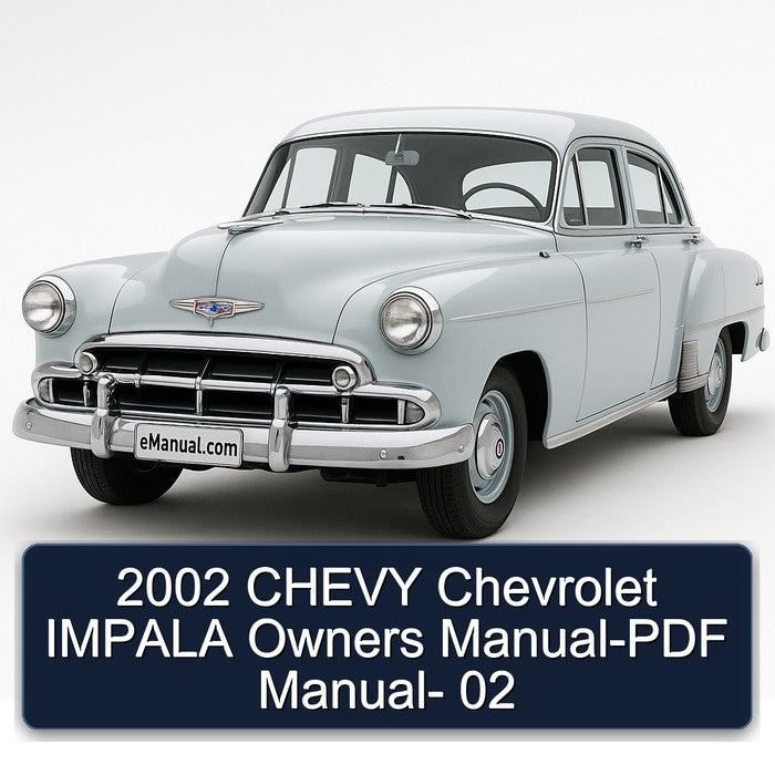 2002 CHEVY Chevrolet IMPALA Owners Manual-PDF Manual- 02