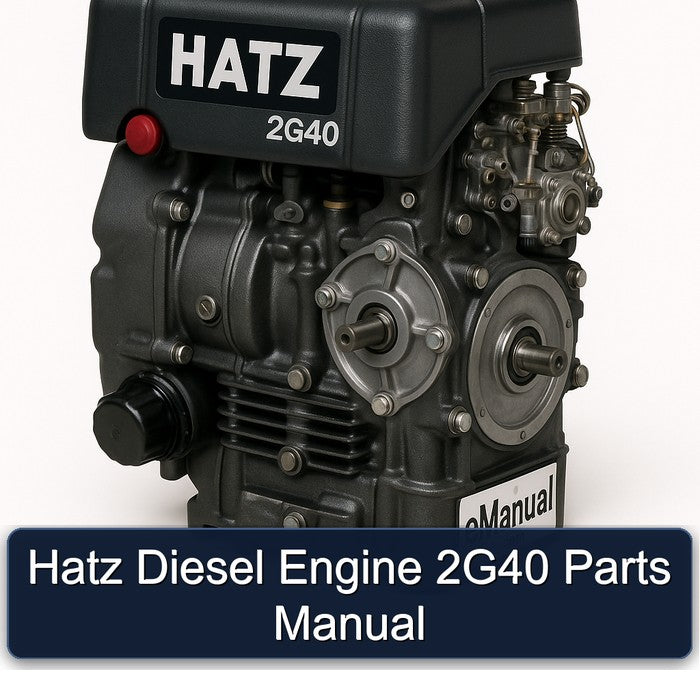 Hatz Diesel Engine 2G40 Parts Manual