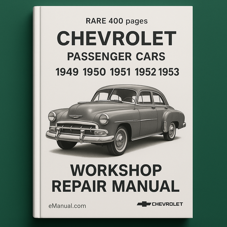 RARE 400 pages chevy Chevrolet car Workshop Repair Manual passenger cars 1949 1950 1951 1952 1953