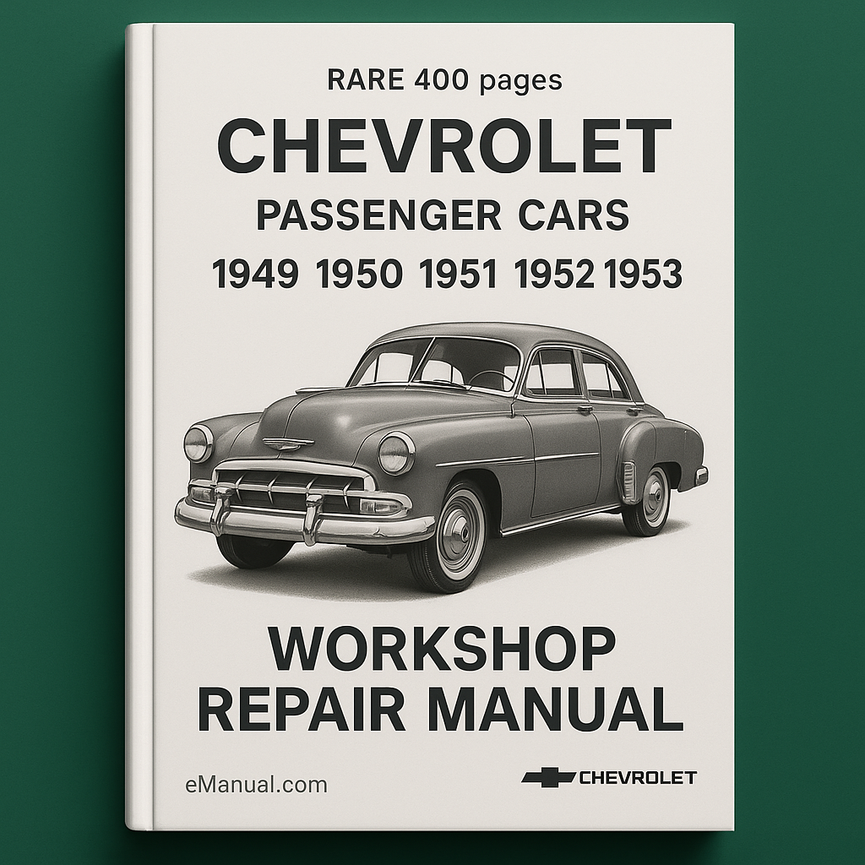 RARE 400 pages chevy Chevrolet car Workshop Repair Manual passenger cars 1949 1950 1951 1952 1953