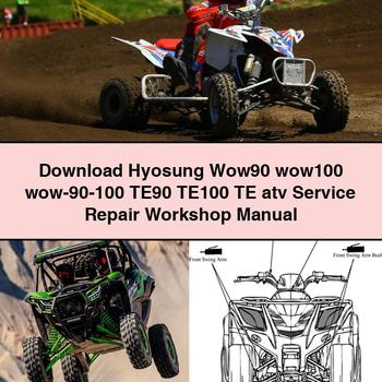 Hyosung Wow90 wow100 wow-90-100 TE90 TE100 TE atv Service Repair Workshop Manual