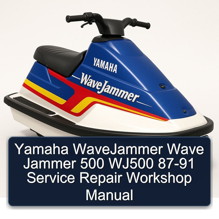 1987-1991 Yamaha Wavejammer Wave Jammer 500 WJ500 Service Repair Workshop Manual PDF